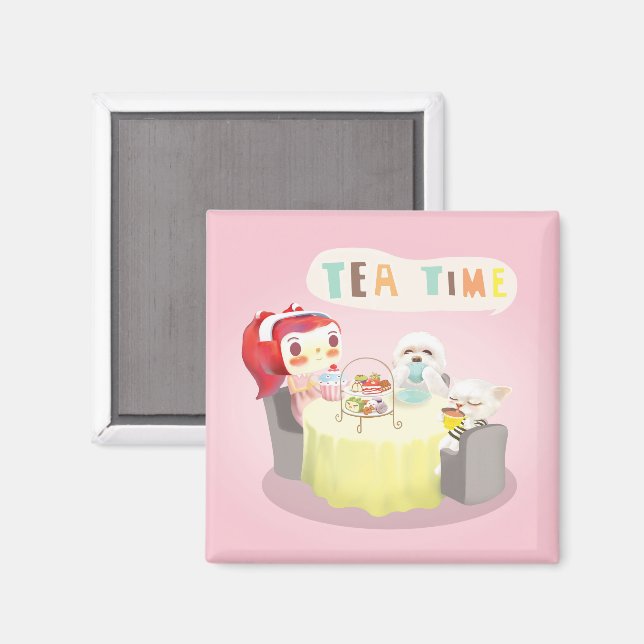 Tea Time Magnet (Front/Back)