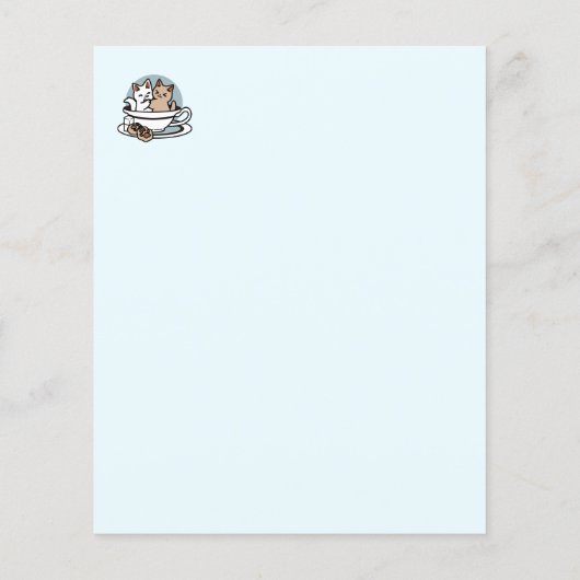 Tea Time Meow Time - Cute Cat and Tea Design (Back)