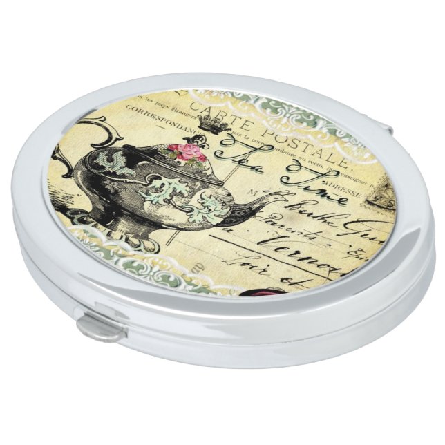 Tea Time Mirror For Makeup (Turned)