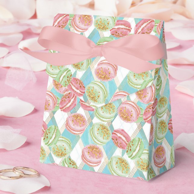 Tea Time Pattern Favor Boxes (Wedding)