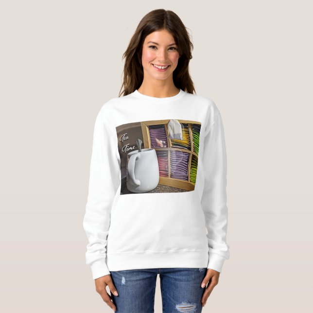 Tea Time Picture T-Shirt Sweatshirt (Front Full)