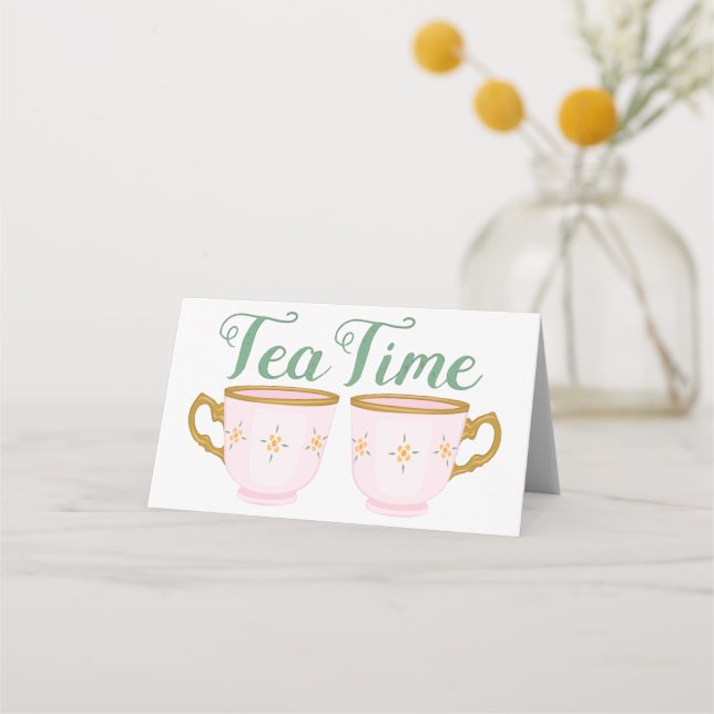 Tea Time Place Card (Front)
