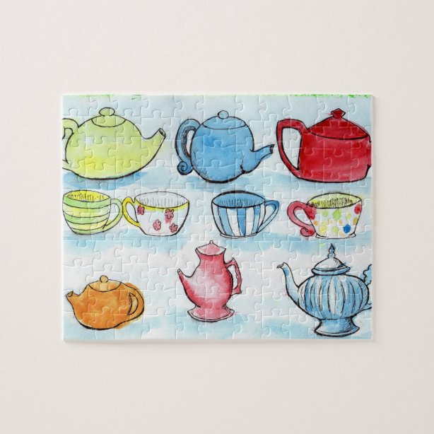 Teapot Jigsaw Puzzles Zazzle