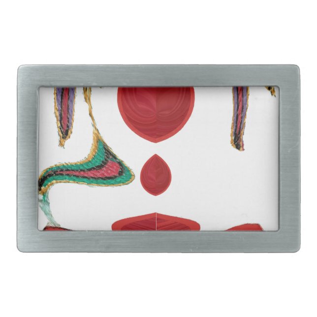 Tea Time Red Tea.png Rectangular Belt Buckle (Front)