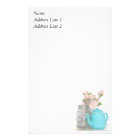 Tea Time! Lilac Teapot, Teacup and Cupcake Art Stationery | Zazzle.com