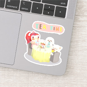 Tea Time Sticker