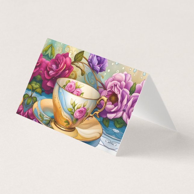 Tea Time - Tea Cup Art  (Front)