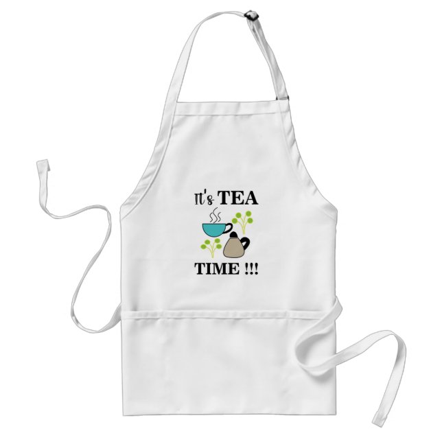 Tea Time Tea Cup Tea Lover Adult Apron (Front)