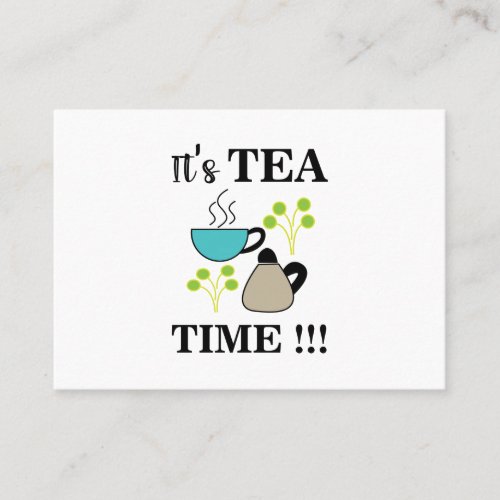 Tea Time Tea Cup Tea Lover Tea Business Card