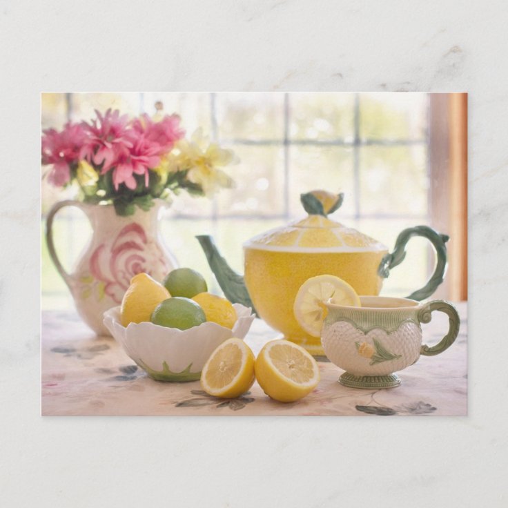 Tea Time Tea Room Postcard For Postcrossing Zazzle