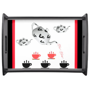 Tea Time Teapot  Serving Tray