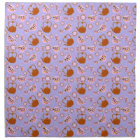 Tea Time Teapot Teacup Plate Copper Kettle pattern