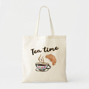 Tea time Tote Bag, tea party gift idea, yummy gift Bag
