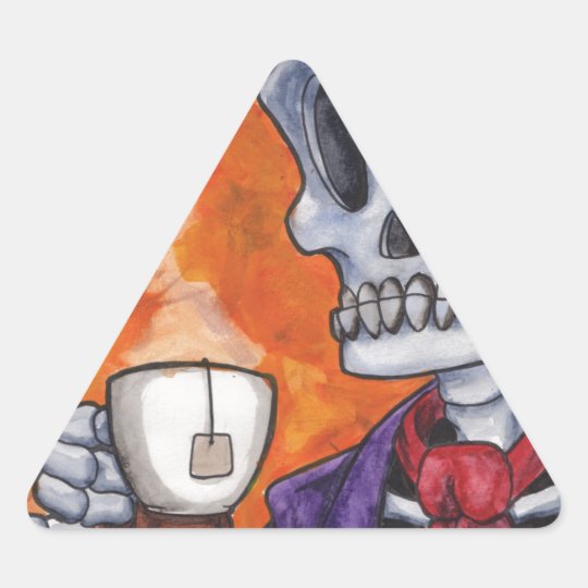 Tea Time Triangle Sticker