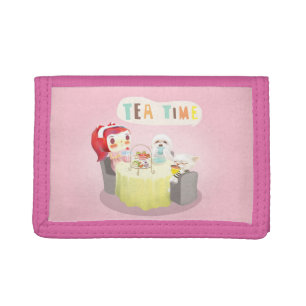 Tea Time Trifold Wallet