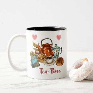 Tea Time Two-Tone Coffee Mug