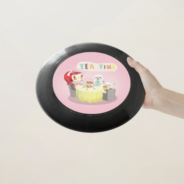 Tea Time Wham-O Frisbee (In Hand)