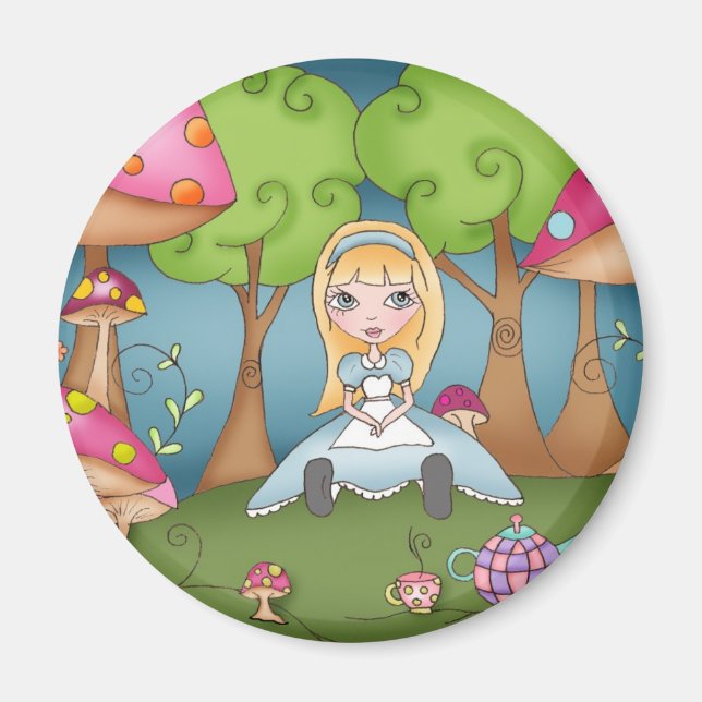 Tea Time with Alice - Magnet (Front)