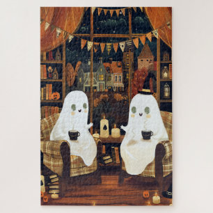 Tea Time with Ghosts Jigsaw Puzzle