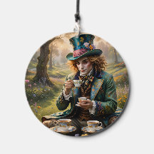 Tea time with Hatter ai art Wind Chime