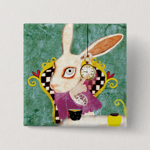 Tea time wonderland brooch button