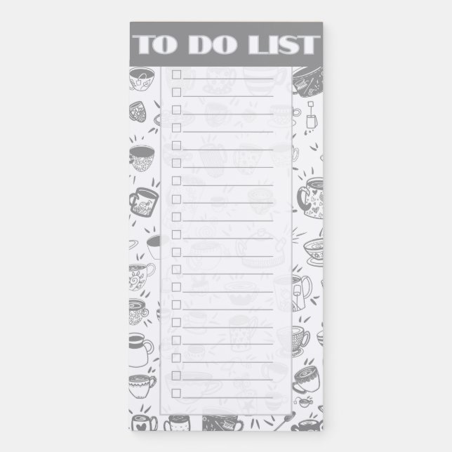 Tea To do list Magnetic Notepad (Front)
