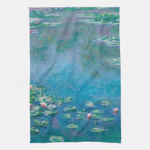 TEA TOWEL  CLAUDE MONET  WATERLILIES