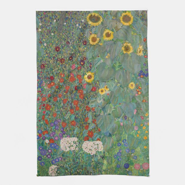 TEA TOWEL : GUSTAV KLIMT : FARM GARDEN (Vertical)