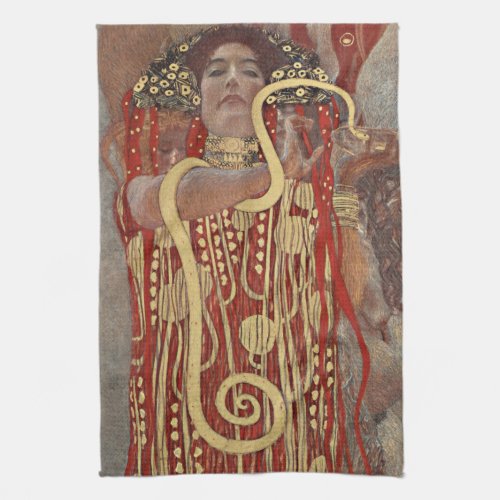 TEA TOWEL  GUSTAV KLIMT  HYGIEIA