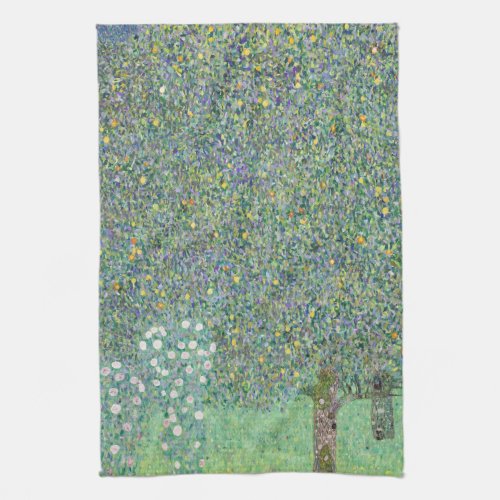 TEA TOWEL  GUSTAV KLIMT  ROSEBUSHES