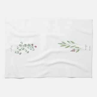 Tea Towel | Herbs Watercolor