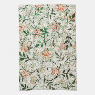 TEA TOWEL : WILLIAM MORRIS: GREEN JASMINE