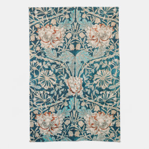 TEA TOWEL : WILLIAM MORRIS: HONEYSUCKLE
