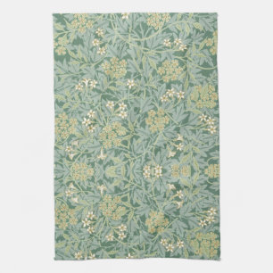 TEA TOWEL : WILLIAM MORRIS :JASMINE