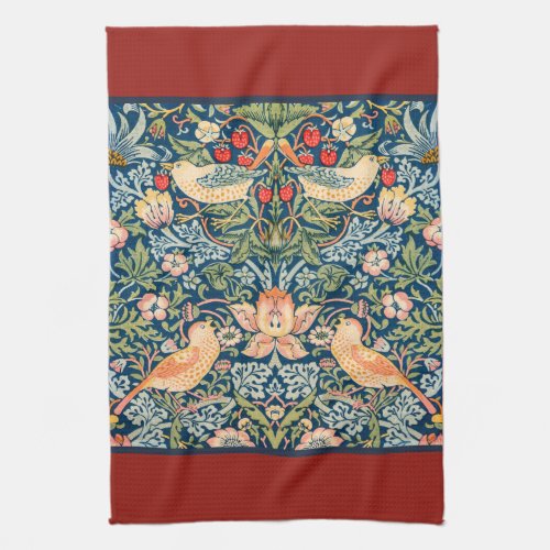 TEA TOWEL  WILLIAM MORRIS  STRAWBERRY THIEVES