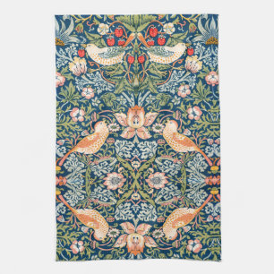 TEA TOWEL : WILLIAM MORRIS :STRAWBERRY THIEVES