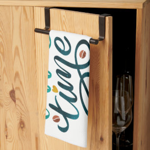 Tea Towel with Coffee Time message