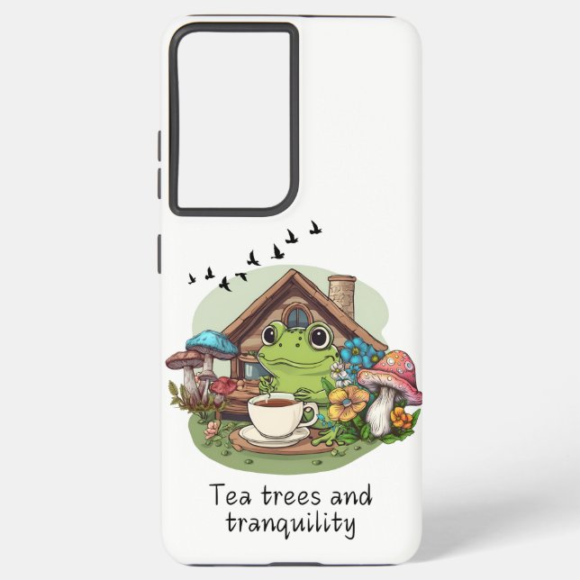 Tea, trees, and tranquility samsung galaxy case (Back)