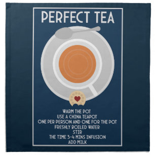 Tea Wall Art Poster Print Cloth Napkin