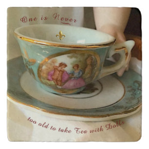 Tea with Dolls Trivet