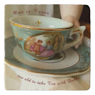Tea with Dolls Trivet