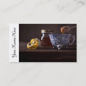Tea With Lemon And Honey Business Card by terrymcclaryart at Zazzle
