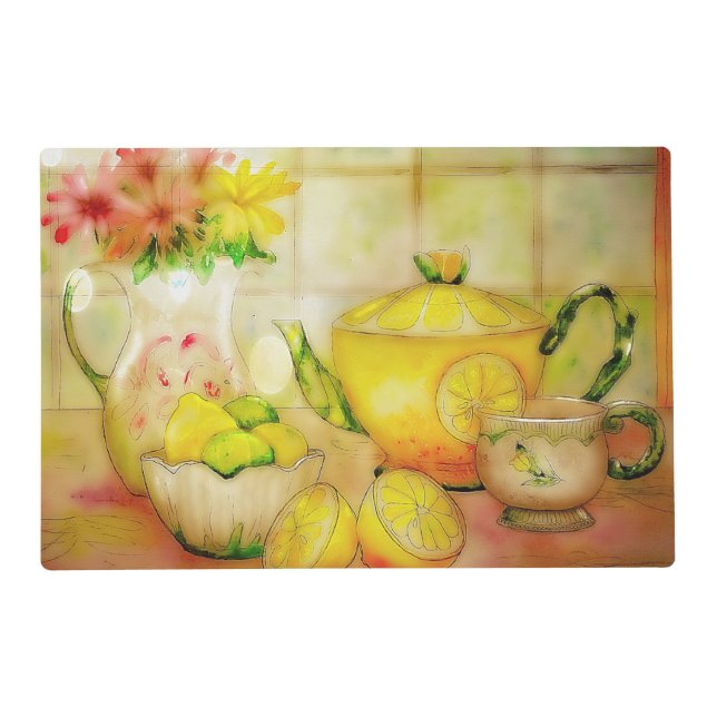 Tea with lemon  placemat (Front)