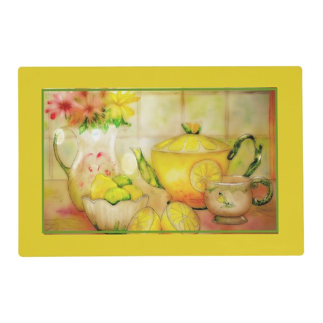 Tea with lemon  placemat (Front)