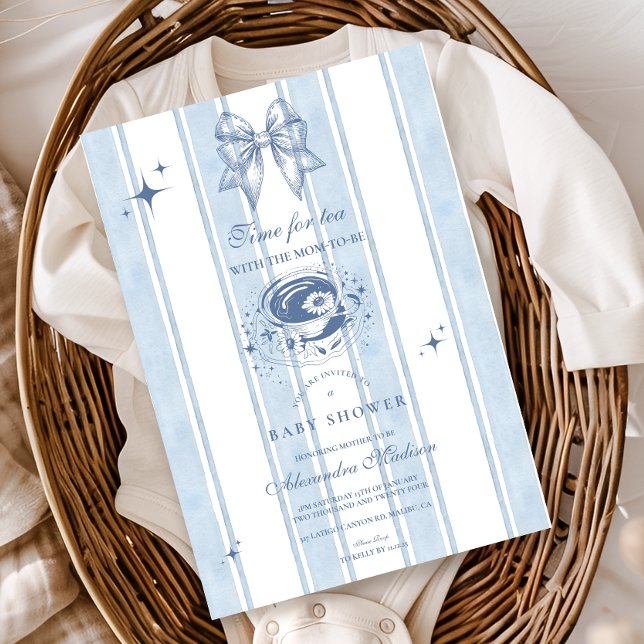 Tea With The Mom To Be Baby Shower Invitation (Creator Uploaded)
