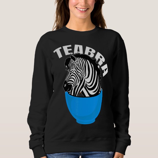 Teabra Tea Zebra Sweatshirt (Front)