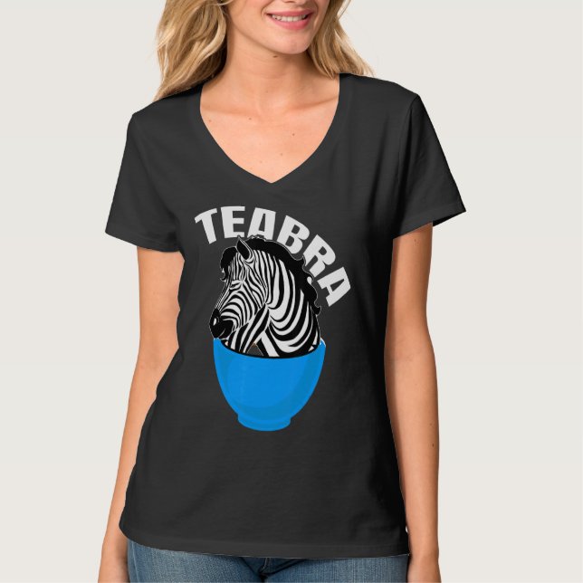 Teabra Tea Zebra T-Shirt (Front)