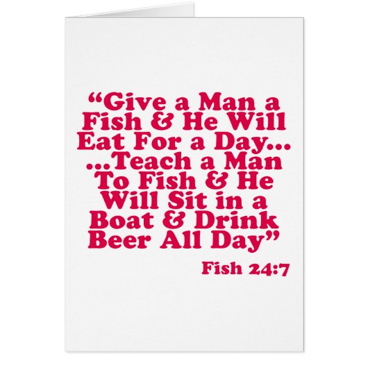 Teach a Man To Fish Cards (Front)