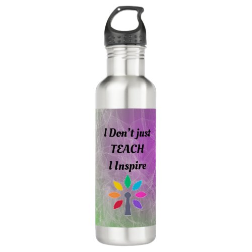 Teach and Ins Water Bottle Stainless Steel 24 oz Stainless Steel Water Bottle