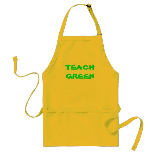 TEACH GREEN Apron (Front)